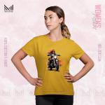 Lady Biker Graphic T-Shirt Made With Premium Cotton Unisex Round Neck Short Sleeve