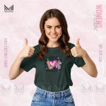 Love  Women Graphic T-Shirt Made With Premium Cotton Unisex Round Neck Short Sleeve