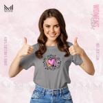 Love  Women Graphic T-Shirt Made With Premium Cotton Unisex Round Neck Short Sleeve