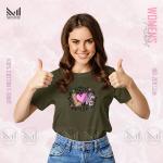 Love  Women Graphic T-Shirt Made With Premium Cotton Unisex Round Neck Short Sleeve