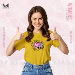 Love  Women Graphic T-Shirt Made With Premium Cotton Unisex Round Neck Short Sleeve