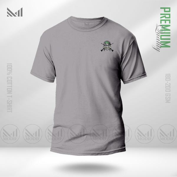 Military Style Classic Tee | Premium Cotton | Unisex Round Neck | Short Sleeve