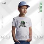 Military Style Kids Graphic Tee | Premium Cotton | Unisex Round Neck | Short Sleeve