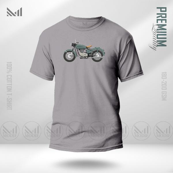 MOTOR BIKE Adult Graphic T-Shirt Made With Premium Cotton Unisex Round Neck Short Sleeve