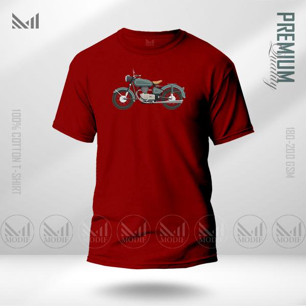 MOTOR BIKE Adult Graphic T-Shirt Made With Premium Cotton Unisex Round Neck Short Sleeve