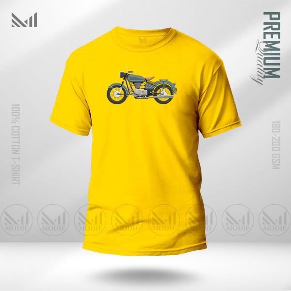 MOTOR BIKE Adult Graphic T-Shirt Made With Premium Cotton Unisex Round Neck Short Sleeve