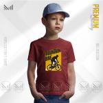 Mountain Bike Kids Graphic T-Shirt – Adventure Cycling Design in Premium Cotton | Unisex Round Neck | Short Sleeve