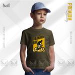 Mountain Bike Kids Graphic T-Shirt – Adventure Cycling Design in Premium Cotton | Unisex Round Neck | Short Sleeve