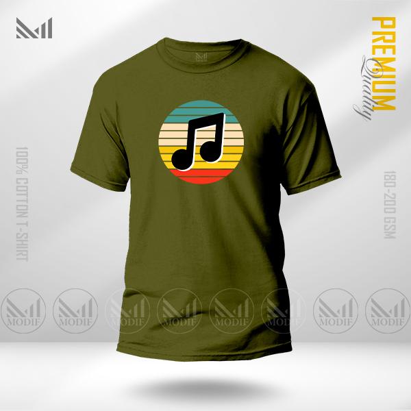 Music Graphic T-Shirt – Creative Sound Inspired Artwork | Premium Cotton | Unisex Round Neck | Short Sleeve