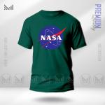 NASA Graphic T-Shirt Diperbuat Daripada Kapas Premium Uniseks Leher Bulat Lengan Pendek