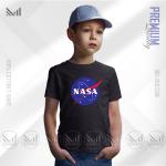 NASA Kids Graphic T-Shirt Diperbuat Daripada Kapas Premium Uniseks Leher Bulat Lengan Pendek