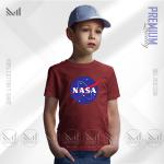 NASA Kids Graphic T-Shirt Diperbuat Daripada Kapas Premium Uniseks Leher Bulat Lengan Pendek