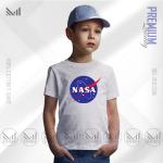 NASA Kids Graphic T-Shirt Diperbuat Daripada Kapas Premium Uniseks Leher Bulat Lengan Pendek