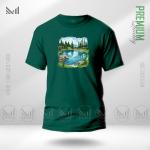 Nature View Graphic T-Shirt – Scenic Landscape Inspired Artwork | Premium Cotton | Unisex Round Neck | Short Sleeve