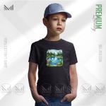 Nature View Kids Graphic T-Shirt – Scenic Landscape Artwork | Premium Cotton | Unisex Round Neck | Short Sleeve