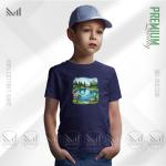Nature View Kids Graphic T-Shirt – Scenic Landscape Artwork | Premium Cotton | Unisex Round Neck | Short Sleeve