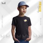 Never give up classic kids t-shirt premium cotton unisex round neck short sleeve baju budak lelaki perempuan