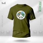 Peace Nature Graphic T-Shirt – Artistic Nature Inspired Artwork | Premium Cotton | Unisex Round Neck | Short Sleeve