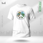 Peace Nature Graphic T-Shirt – Artistic Nature Inspired Artwork | Premium Cotton | Unisex Round Neck | Short Sleeve