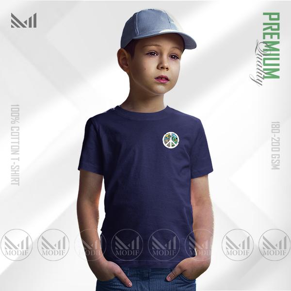 Peace Nature Kids Classic T-Shirt – Minimal Nature Inspired Design | Premium Cotton | Unisex Round Neck | Short Sleeve