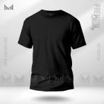 Black plain t-shirt premium cotton unisex round neck short sleeve baju tshirt lelaki perempuan