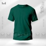 Green plain t-shirt men women premium cotton unisex adult plain baju t shirt lelaki prempuan