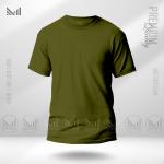 Olive plain t-shirt men women premium cotton unisex adult plain baju t shirt lelaki prempuan