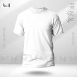 White plain t shirt men & women premium Cotton Unisex Round neck baju putih lelaki prempuan