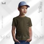kids plain t-shirt premium cotton unisex round neck baju budak kosong tshirt boys & girls