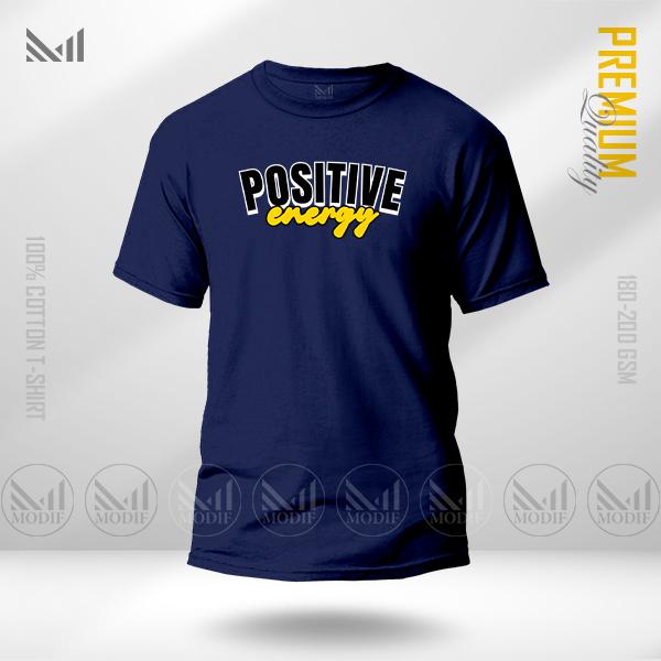 Positive Energy Graphic Tee | Premium Cotton | Unisex Round Neck | Short Sleeve