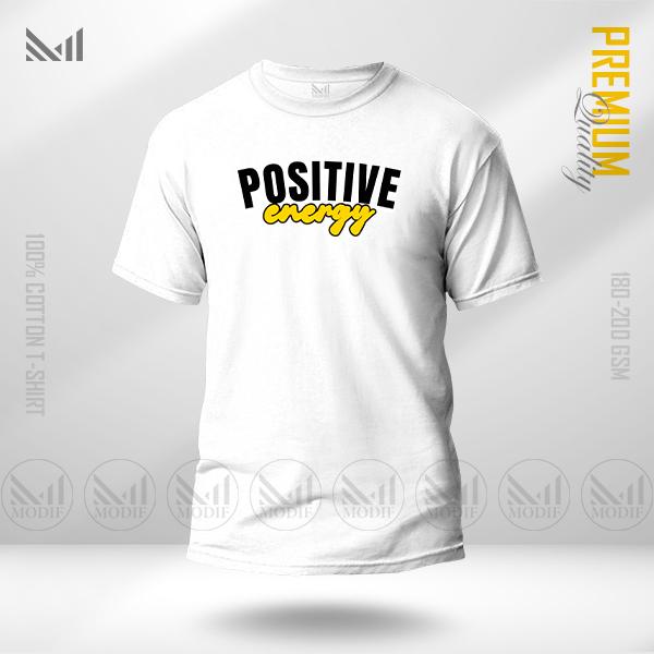 Positive Energy Graphic Tee | Premium Cotton | Unisex Round Neck | Short Sleeve