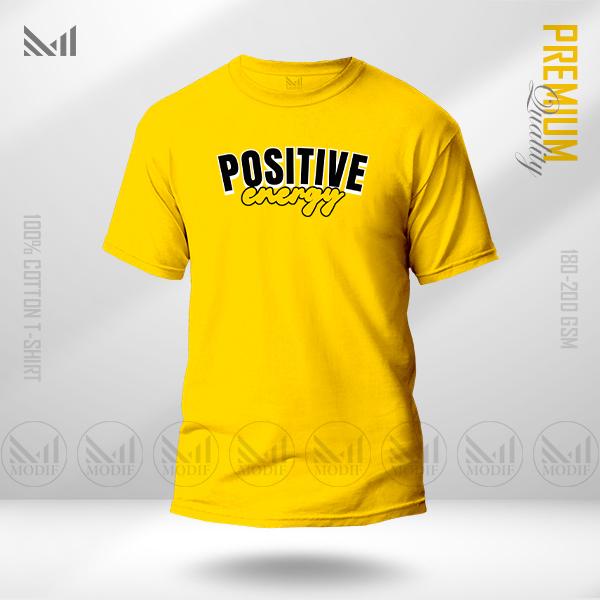 Positive Energy Graphic Tee | Premium Cotton | Unisex Round Neck | Short Sleeve