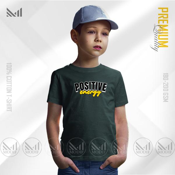 Positive Energy Kids Graphic T-Shirt | Premium Cotton | Unisex | Short Sleeve