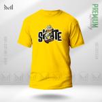 Rabbit Skater Graphic T-Shirt – Fun Skate Cartoon Design | Premium Cotton | Unisex Round Neck | Short Sleeve | Casual Streetwear Style