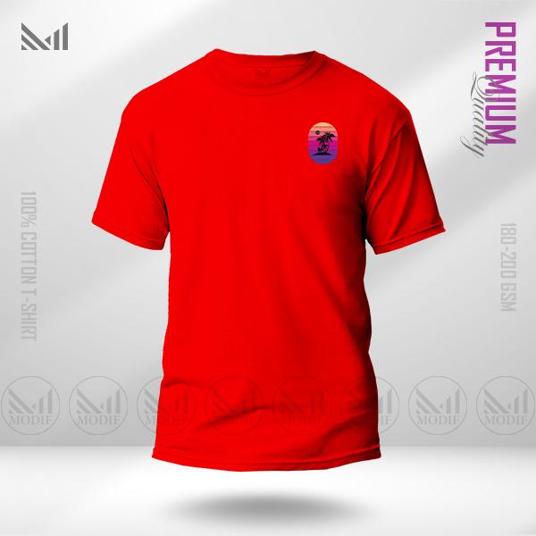 Retro Island Classic T-Shirt – Vintage Tropical Inspired Design | Premium Cotton | Unisex Round Neck | Short Sleeve