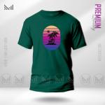 Retro Island Graphic T-Shirt – Bold Vintage Tropical Artwork | Premium Cotton | Unisex Round Neck | Short Sleeve