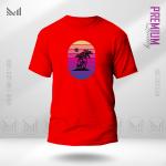 Retro Island Graphic T-Shirt – Bold Vintage Tropical Artwork | Premium Cotton | Unisex Round Neck | Short Sleeve