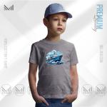 Retro Ship Kids Graphic T-Shirt – Vintage Sea Adventure Print in Premium Cotton | Unisex Round Neck | Short Sleeve