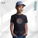 Rock and Roll Kids Graphic T-Shirt – Cool Music Style Print | Premium Cotton | Unisex Round Neck | Short Sleeve | Comfortable Casual Wear for Boys & Girls