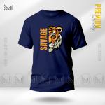 Savage tiger graphic t-shirt premium cotton unisex round neck short sleeve men & women tshirt