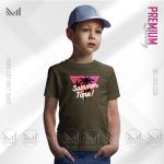 Summer Time Kids Graphic T-Shirt – Vibrant Summer Print | Premium Cotton | Unisex Round Neck | Short Sleeve | Lightweight Casual Wear for Boys & Girls