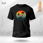 Sun Set Graphic T-Shirt Made With Premium Cotton Unisex Round Neck Short Sleeve