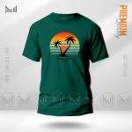 Sun Set Graphic T-Shirt Made With Premium Cotton Unisex Round Neck Short Sleeve