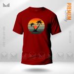 Sun Set Graphic T-Shirt Made With Premium Cotton Unisex Round Neck Short Sleeve
