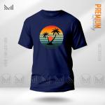 Sun Set Graphic T-Shirt Made With Premium Cotton Unisex Round Neck Short Sleeve