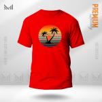 Sun Set Graphic T-Shirt Made With Premium Cotton Unisex Round Neck Short Sleeve