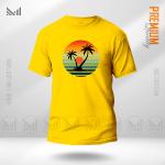 Sun Set Graphic T-Shirt Made With Premium Cotton Unisex Round Neck Short Sleeve