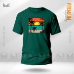 Sunset graphic printed t-shirt premium cotton man women baju tshirt lelaki perempuan