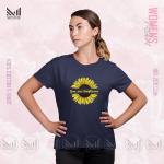 Sunflower Women Graphic T-Shirt Made With Premium Cotton Unisex Round Neck Short Sleeve