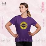 Sunflower Women Graphic T-Shirt Made With Premium Cotton Unisex Round Neck Short Sleeve